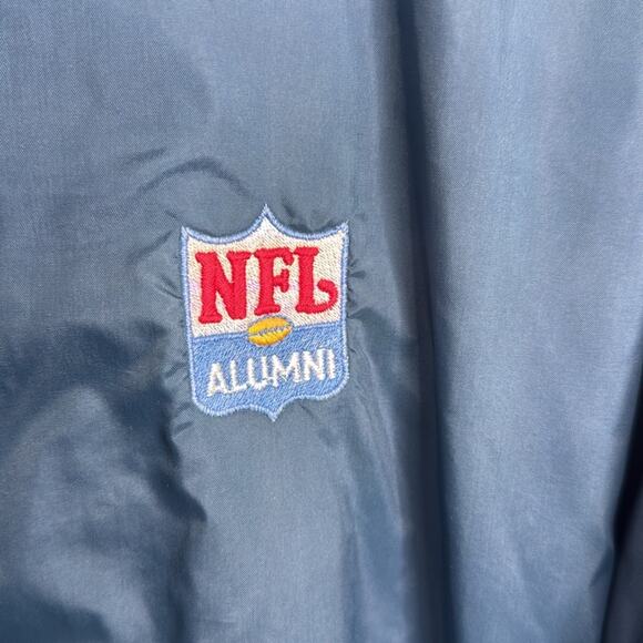 NFL Alumni Vintage Wind Breaker Collar Snap Button Jacket M-256 Sz XL - Picture 3 of 10